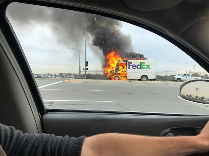 My Friend Got Notice About Delayed Package, Then Sent Me This On His Drive Home Saying